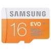 Карта памяти MicroSDHC 16GB Samsung EVO Class 10 / U1 (UHS-I) + SD адаптер (up to 48MB/s transfer speed) (MB-MP16DA/RU)