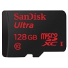 Флеш карта microSDXC 128Gb Class10 Sandisk SDSQUNC-128G-GN6IA Ultra 80 + adapter