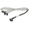 Кабель Adaptec ACK-I-rA-HDmSAS-4rASATA-SB-0.8M   (2279900-R) 80см., разъемы SFF8643(угловой) -to- 4*SATA(угловой)+SideBand