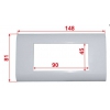 Накладка Lanmaster LAN-FR45x90-WH