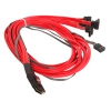 Кабель SAS SFF8087 - 4xSATA (угловой, обратный)+SB, 100cm (MS36-4SATAD8P-100B-S) внутр.,разъемы SFF8087 -to- 4xSATA +SideBand(SFF8448), 100cм.
