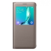 Чехол (флип-кейс) Samsung для Samsung Galaxy S6 Edge Plus S View G928 золотистый (EF-CG928PFEGRU)