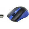 OKLICK Wireless Optical Mouse <485MW> <Black&Blue> (RTL)  USB 3btn+Roll <997826>