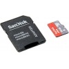 SanDisk Ultra <SDSQUNC-64G-GN6MA> microSDXC Memory Card 64Gb UHS-I U1 Class10 + microSD-->  SD Adapter