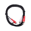 Кабель соединительный 2xRCA (M) - 2xRCA (M) черный 2m, Telecom  TAV7158-2M