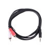 Кабель соединительный Telecom 3.5 Jack (M) - 2xRCA (M), стерео, аудио,  2м  TAV7183-2M