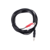 Кабель соединительный Telecom 3.5 Jack (M) - 2xRCA (M), стерео, аудио,  3м <TAV7183-3M>