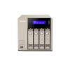 Сетевой накопитель QNAP TVS-463-8G Сетевой RAID-накопитель, 4 отсека для HDD, HDMI-порт. Четырехъядерный AMD 2.4 ГГц, 8ГБ оперативной памяти.