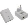 D-Link <DHP-209AV /B1A> Powerline AV Mini Starter Kit (2 адаптера,  1UTP 10/100Mbps, 200Mbps)