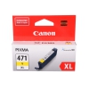 Картридж Canon CLI-471XL Y для MG5740, MG6840, MG7740. Жёлтый. 715 страниц. (0349C001)
