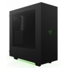 Корпус NZXT S340 RAZER черный/зеленый без БП ATX 3x120mm 3x140mm 2xUSB3.0 audio bott PSU (CA-S340W-RA)
