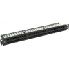 Patch Panel 19" 1U UTP 48 port кат.6 5bites <LY-PP6-75> разъём KRONE&110  (dual IDC)
