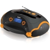 Аудиомагнитола BBK BX316U CD MP3 черный/оранжевый (BX316U черный/оранжевый)