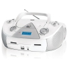Аудиомагнитола BBK BX318U CD MP3 белый (BX318U белый)