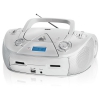 Аудиомагнитола BBK BX318U CD MP3 серебро (BX318U серебро)