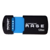 Флеш Диск Patriot 128Gb Supersonic Rage PEF128GSRUSB USB3.0 черный/голубой