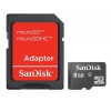 Карта памяти MICRO SDHC 8GB W/ADAPT CL4 SDSDQM-008G-B35A SANDISK