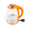 Чайник электрический Endever Skyline KR-317G 2400Вт, 1,8л, оранжевый, корпус из зак. BIO стекла, LED-подсветка корпуса (80055)