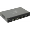 Cisco <SF302-08MPP-K9-EU> Управляемый коммутатор (8UTP 100Mbps  PoE+ 2Combo 1000BASE-T/SFP)