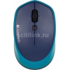Мышь Logitech M335 синий оптическая (1000dpi) беспроводная USB (3but) (910-004546)