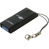 Картридер ORIENT CR-016, USB 3.0 мини картридер microSD/T-Flash, поддержка SDXC/SD 3.0 UHS-1/SDHC) в виде брелока, 50x20x18 мм, черный (30032)