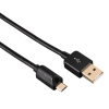 Кабель USB2.0 Hama USB A (m)/micro USB B (m) 1.5м экран. Позолоченные контакты подсветка (00054556)