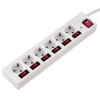 Сетевой удлинитель Hama Power Strip 1.4м (6 розеток) белый (00121947)