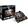 Мат. плата ASRock H170M PRO4 <S1151, iH170, 4*DDR4, 2*PCI-E16x, D-SUB, DVI, HDMI, DP, SATAIII+RAID, GB Lan, USB3.0, mATX, Retail>