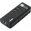 5bites <HB33-304PBK>  7-port Hub, 3xUSB3.0  +4xUSB2.0 + б.п.