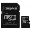Флеш карта microSDHC 8Gb Class10 Kingston SDC10G2/8GB + adapter