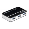 Концентратор USB3 4PORT QUADRO QUICK 83510 DEFENDER Универсальный USB разветвитель QUADRO Quick USB3.0, 4порта, блок питания2A
