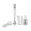 Блендер Philips HR1646/00 700 Вт, двойной венчик, измельчитель, стакан, белый