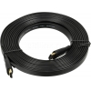Кабель аудио-видео High Speed ver.1.4 Flat HDMI (m)/HDMI (m) 5м. Позолоченные контакты черный