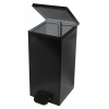 Урна для мусора Бюрократ US-12L/BLACK с педалью квадратная 12л. металл черный