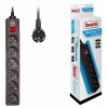 Сетевой фильтр Buro 600SH-1.8-B 1.8м (6 розеток) черный