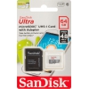 Флеш карта microSDXC 64Gb Class10 Sandisk SDSQUNB-064G-GN3MA Ultra + adapter