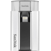 Флеш Диск Sandisk 128Gb iXpand SDIX-128G-G57 USB2.0 серебристый