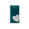 Чехол (флип-кейс) Samsung для Samsung Galaxy S5 Flip Wallet Moschino Heart зеленый (EF-WG900RGEGRU)