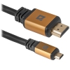 Кабель HDMI TO MICRO HDMI 1.8M HDMI08-06PRO 87461 DEFENDER Цифровой кабель HDMI08-06PRO HDMI-MicroHDMI M-M,ver1.4,1.8м