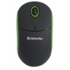 Мышка USB OPTICAL DISCOVERY MS-630 BK/GREEN 52631 DEFENDER Проводная оптическая мышь Discovery MS-630 черный+зеленый,3кнопки,1000dpi