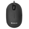Мышка USB OPTICAL RAINBOW MS-770L BLACK 52771 DEFENDER Проводная оптическая мышь Rainbow MS-770L черный,подсветка,1000dpi