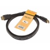 Кабель HDMI 19M/M 1.4V  плоский 1m, черный, TV-COM  <CG200F-1M>