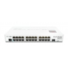 Коммутатор MikroTik CRS125-24G-1S-IN Cloud Router Switch 125-24G-1S-IN with Atheros AR9344 CPU, 128MB RAM, 24xGigabit LAN, 1xSFP, RouterOS L5, LCD pan