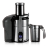Соковыжималка BBK JC100-H05 1200Вт, 5 скоростей, дисплей, резервуар для сока: 1 л, плавный запуск двигателя, нерж. сталь/черный