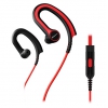 Наушники вкладыши Pioneer SE-E711T-R 1.2м красный проводные (крепление за ухом)