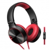 Наушники накладные Pioneer SE-MJ722T-R 1.2м красный/черный проводные (оголовье)