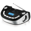 Аудиомагнитола BBK BS07BT черный/серебристый 4Вт/MP3/FM(dig)/USB/BT ((BS) BS07BT ЧЕРНЫЙ/СЕРЕБРО)