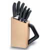 Набор ножей кухон. Victorinox Swiss Classic (6.7173.8) компл.:8шт с подставкой черный подар.коробка
