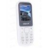 Сотовый телефон DEXP Larus E1 1.8" White GSM/2SIM/128x160/microSD/BT/FM