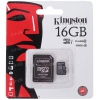 Память Kingston (microSDHC) 16 Gb class UHS-l (10+) SDC10G2/16GB + адаптер
